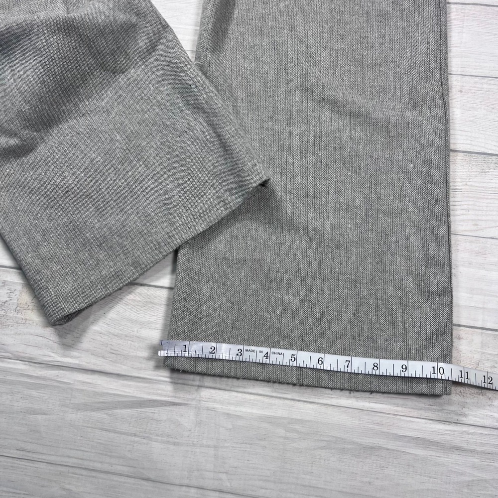 Reformation Montauk Wool Blend Pleated Wide Leg Trousers Size 8 Grey High Rise - Picture 9 of 11